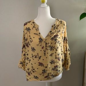 Floral Yellow Blouse